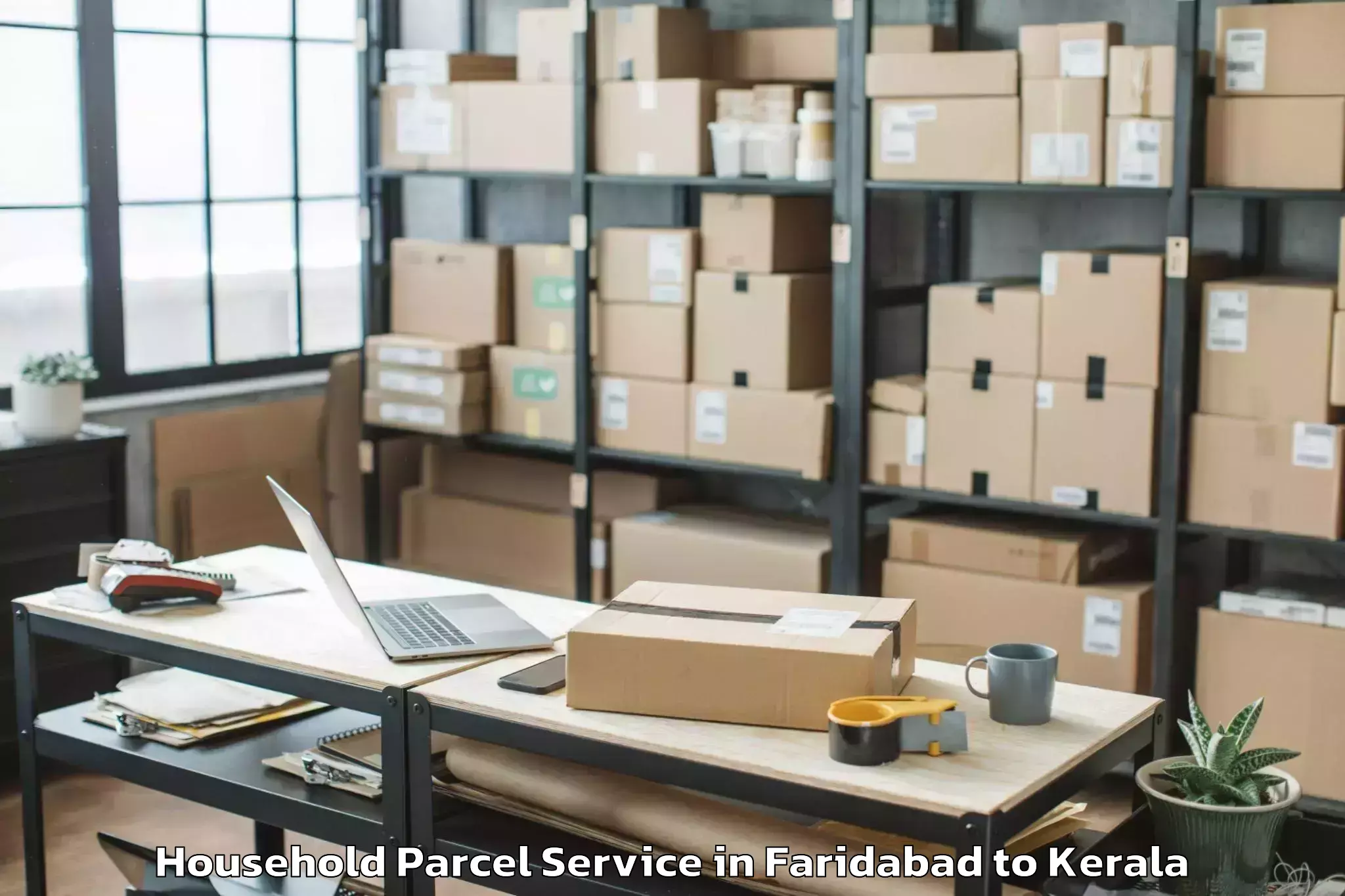 Easy Faridabad to Chavassery Household Parcel Booking